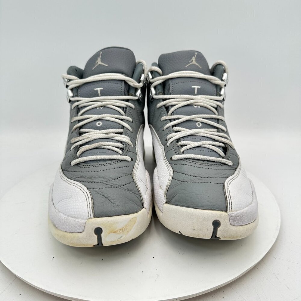 Nike Air Jordan 12 Retro Men Size 9 CT8013-015 Stealth Grey White Shoes - Picture 2 of 11